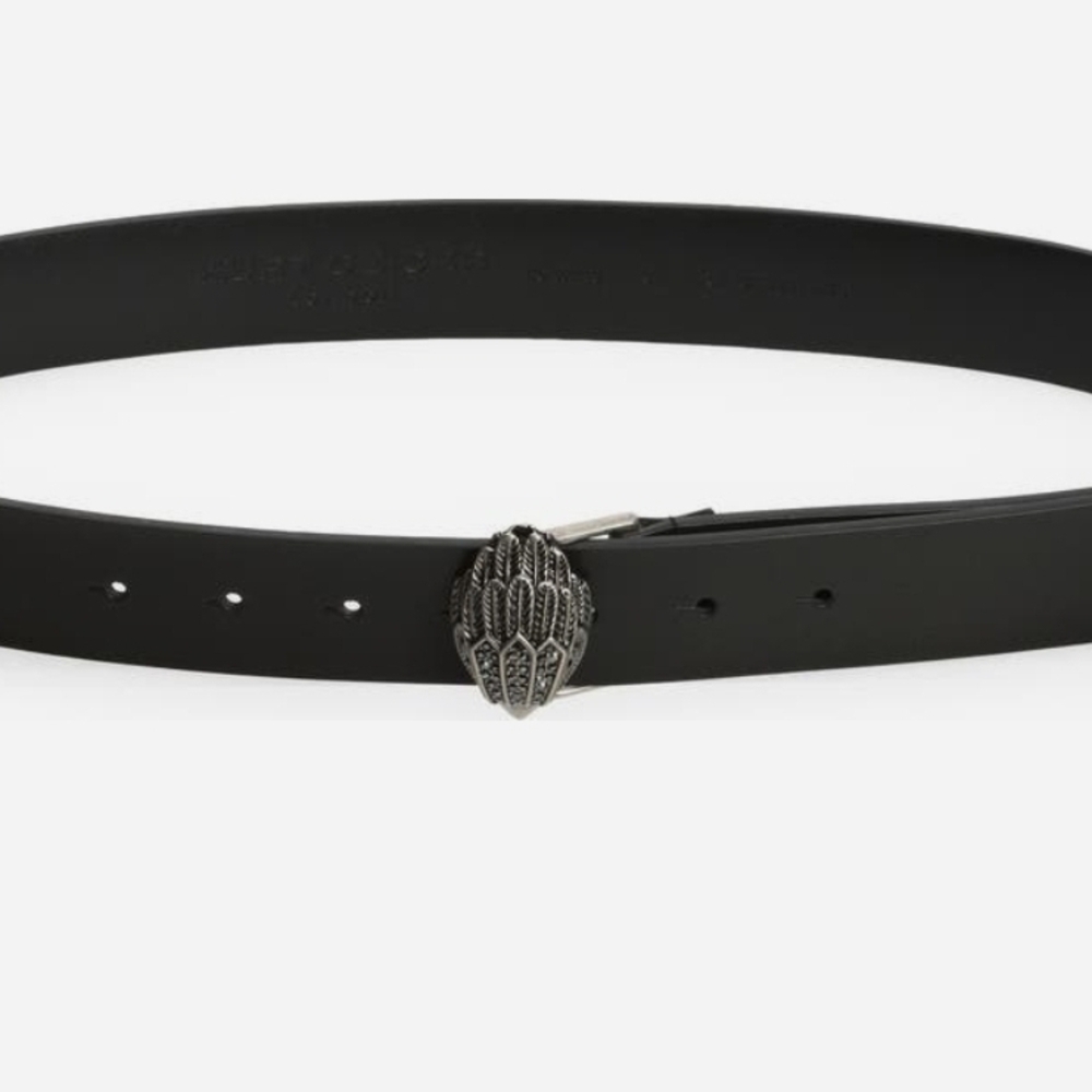 Kurt Geiger Black Belt  with Silver Detail